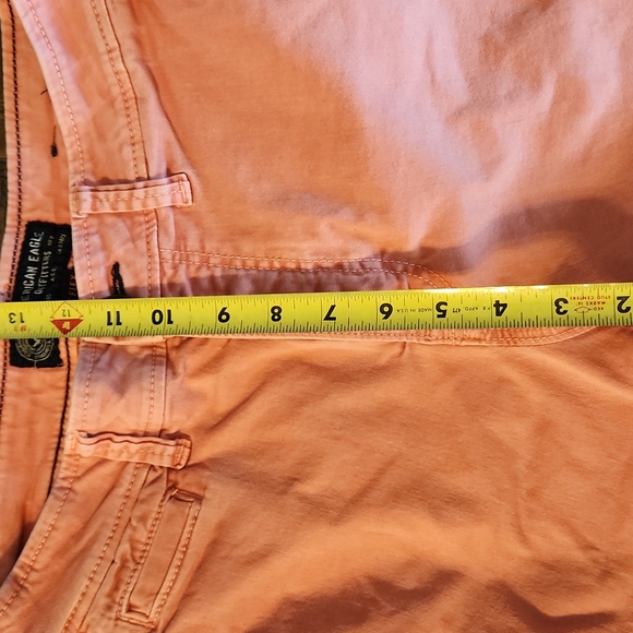 American Eagle Chino Shorts Men's 30 Pink Classic fit Active Lived In - Picture 10 of 11